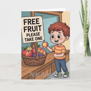 Frucht des Geistes: Selbstbeherrschung Kinder Karte
