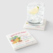 Frucht des Geistes    Steinuntersetzer (Seitenansicht)