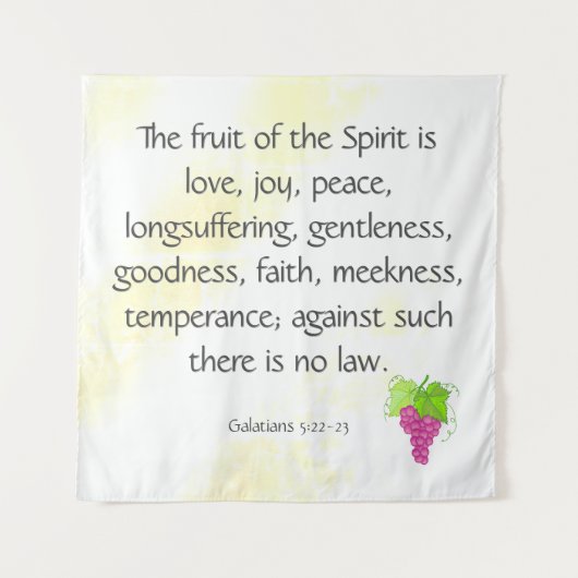 Frucht des Geistes Wandteppich (Vorderseite)