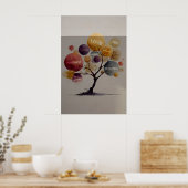 Frucht des Geistesbaum – Galater 5:22 Modern Poster (Küche)