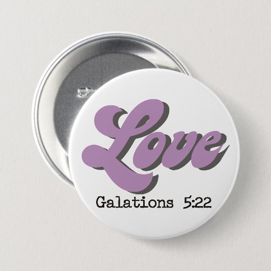 Frucht des Heiligen Geistes ~ Liebe ~ Button (Vorne & Hinten)