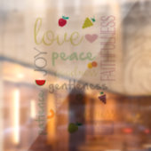 Frucht des Heiligen Geistes niedlicher christliche Fensteraufkleber (Blatt 2)