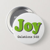 Frucht des Heiliger Geist ~ Freude ~ Button (Vorne & Hinten)