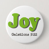 Frucht des Heiliger Geist ~ Freude ~ Button (Vorderseite)