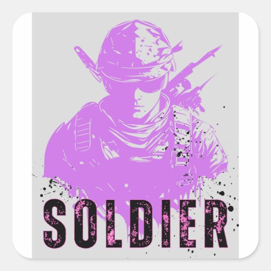 Frucht des Loom Eversoft Quadratischer Aufkleber (Vorderseite)