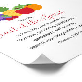 Frucht des Spirit Christlich Bible Verse Poster (Ecke)