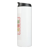 Frucht des Spirit pink Tees Becher Wasserflasche (Nach rechts gedreht)