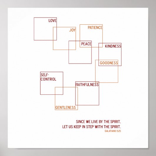 Frucht des Spirituosendrucks Poster (Vorne)