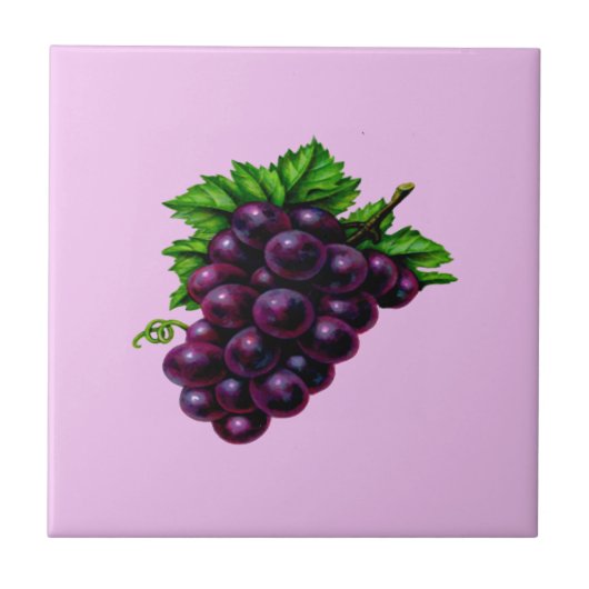 Frucht des Weinstocks Fliese (Vorderseite)