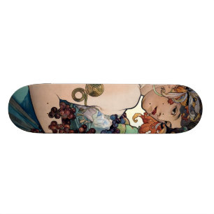Frucht durch Alfons Mucha 1897 Skateboard