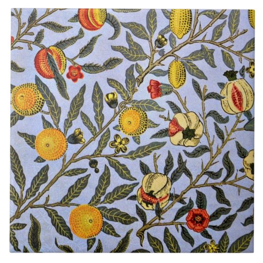 Frucht, ein Vintages William Morris-Muster Fliese (Vorderseite)