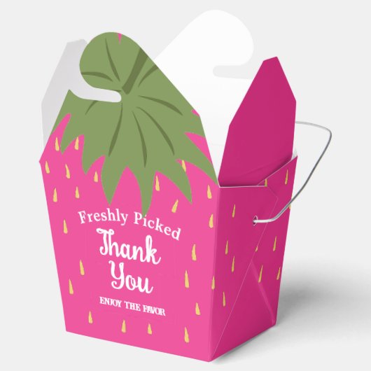 Frucht Erdbeere Geschenkschachtel (Geöffnet)