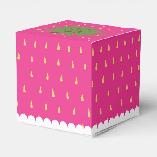 Frucht Erdbeere Geschenkschachtel (Rückseite)