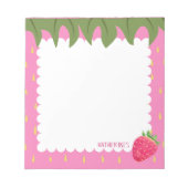 Frucht Erdbeere Notizblock (Vorderseite)