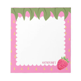 Frucht Erdbeere Notizblock