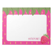 Frucht Erdbeere Notizblock (Vorderseite)