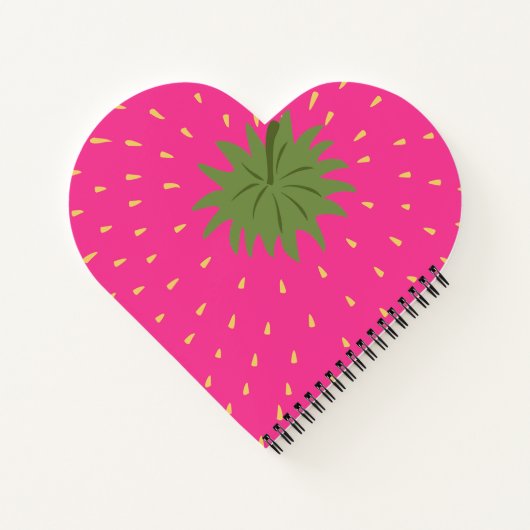 Frucht Erdbeere Notizblock (Rückseite)