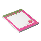 Frucht Erdbeere Notizblock (angewinkelt)