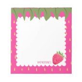 Frucht Erdbeere Notizblock (Vorderseite)