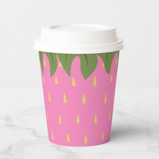 Frucht Erdbeere Pappbecher (Links)