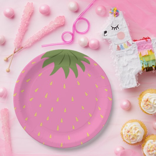 Frucht Erdbeere Pappteller (Party)