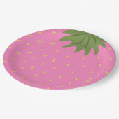 Frucht Erdbeere Pappteller (Schrägansicht)