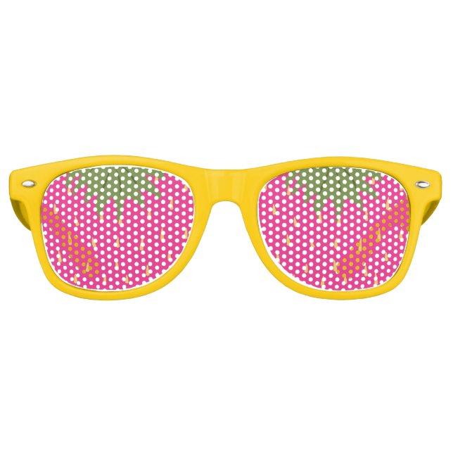 Frucht Erdbeere Partybrille (Vorderseite)