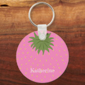 Frucht Erdbeere Schlüsselanhänger (Rückseite)