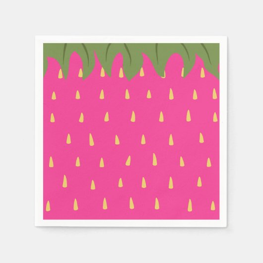 Frucht Erdbeere Schürze Serviette (Vorderseite)