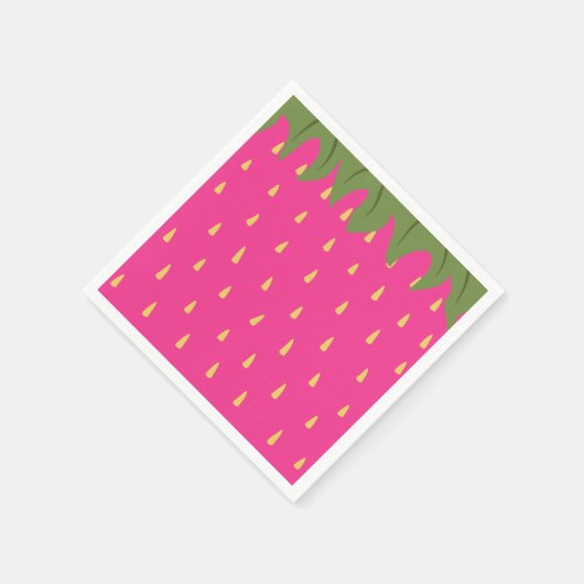 Frucht Erdbeere Schürze Serviette (Ecke)