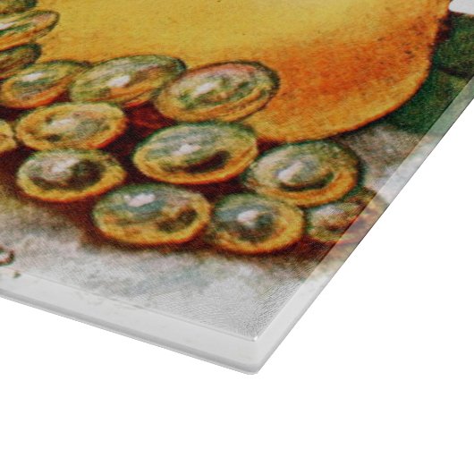 Frucht-Ernte-großes Glasschneiden-Brett Schneidebrett (Ecke)