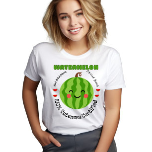 Frucht Etikett Wassermelone Tri-Blend Shirt