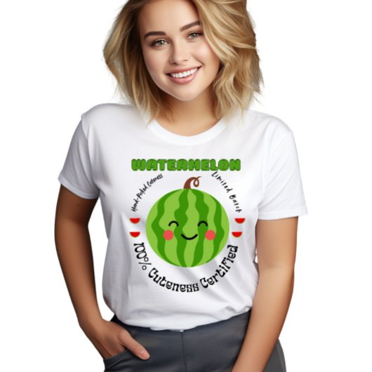 Frucht Etikett Wassermelone Tri-Blend Shirt