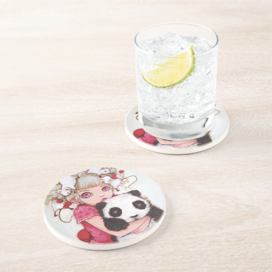 Frucht-Fäserchen-Getränk-Untersetzer Sandstein Untersetzer (Seite)