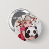 Frucht-Fäserchen-Knopf Button (Vorne & Hinten)
