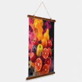 Frucht feine Kunst Wandteppich Mit Holzrahmen (Gewinkelt)