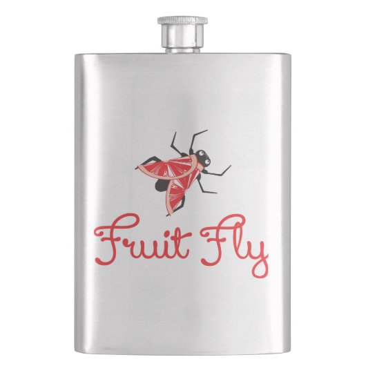 Frucht-Fliege Flachmann (Vorderseite)