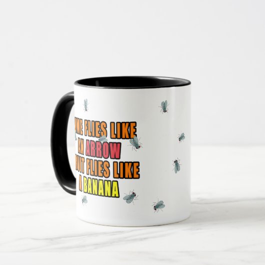 Frucht-Fliegen Tasse (Vorderseite Links)