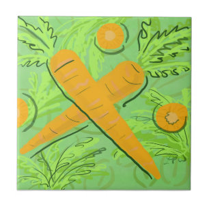 Frucht-Fliese: Karotten Fliese