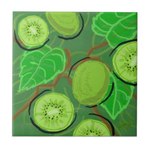 Frucht-Fliese:  Kiwis Fliese