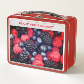 Frucht für gedankliche Metallspeise Metall Brotdose (Vorderseite)