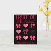 Frucht Geist christliches Herz Bogen Bibelvers Karte (Gelbe Blume)
