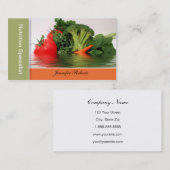 Frucht - Gemüse in den Wasser-Visitenkarten Visitenkarte (Vorne/Hinten)