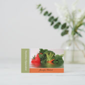 Frucht - Gemüse in den Wasser-Visitenkarten Visitenkarte (Stehend Vorderseite)