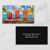Frucht-Gemüse-Saft-vegetarisches Pool-Bar Visitenkarte (Vorne/Hinten)