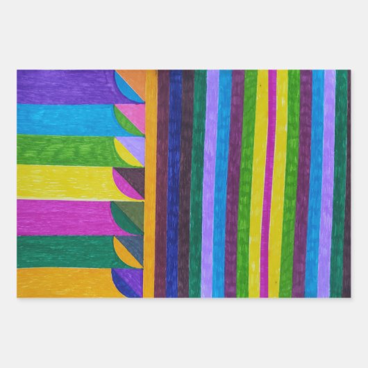 "Frucht" Geschenkpapier Set (Vorderseite)