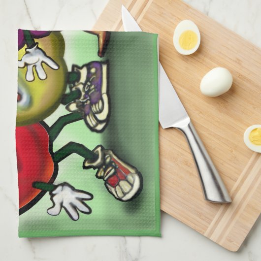 Frucht Geschirrtuch (Viertel Falte)