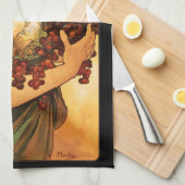 Frucht-Geschirrtuch Alphonse Mucha Handtuch (Viertel Falte)