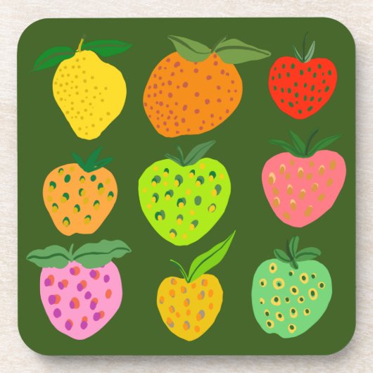 Frucht Getränkeuntersetzer (Vorderseite)