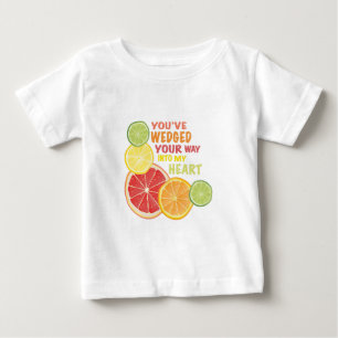 Frucht gezwängt baby t-shirt